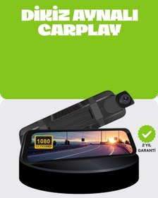 Resim Ultra Geniş Açılı Araç Kamerası Dokunmatik Ayna Kayıtlı 
