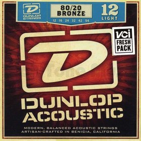 Resim Jim Dunlop DAB1254 80/20 Bronze Light Akustik Gitar Teli (12-54) 