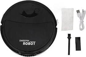 Resim Miokycl Robot Süpürge Balck Akıllı Süpürme Robotu 3 in 1 Güçlü Döner Tekerlek Mini Anlamak Vakum Sert Zemin için 