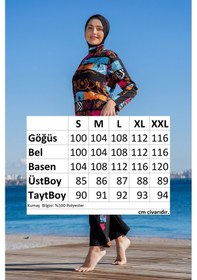 Resim Tam Kapalı Tesettür Mayo 25218-1 Siyah Siyah 
