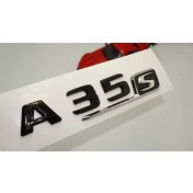 Resim A 35 S Bagaj Parlak Siyah ABS 3M 3D Yazı Logo 