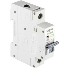 Resim Sigma - 1p C 25a 6ka Monofaze Anahtarlı Otomatik Sigorta 6sm125c 