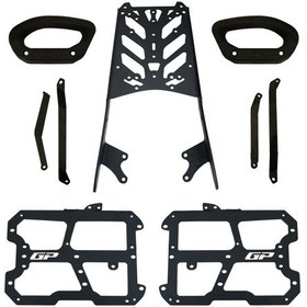 Resim Gp Kompozit Honda Cb125f 2025 Uyumlu Arka Ve Yan Çanta Demiri Seti Siyah 