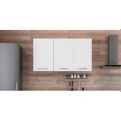 Resim Minar 130 Cm Mutfak Dolabı Beyaz 130-B1-Üst Modül Beyaz 