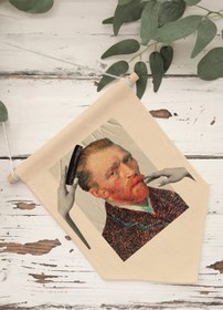 Resim Salon Pinterest Duvar Dekoru, Van Gogh Sanat Serisi, Kanvas Flama Askılı Duvar Örtüsü NO:424 - Renkli - 14 / 50 x 70 