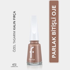 Resim Flormar Nail Enamel Yoğun Pigmentli Oje 472 Caramel Latte 