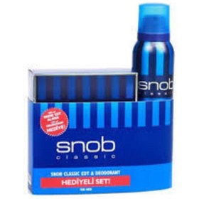 Resim Snob Classic Edt 100 ml Erkek Parfümü + Snop Deodorant 150 ml 