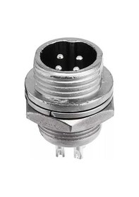 Resim Powermaster Pm-18660 4 Pinli 12mm Erkek Mayk Fiş M12 - Gx12 
