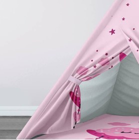 Resim instababyrooms Çocuk Oyun Çadırı Ay ve Bulutlar Dijital Baskılı 
