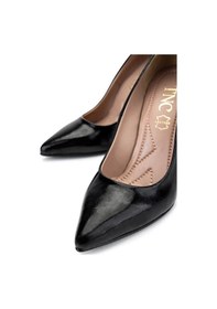 Resim Tamer Tanca Kadın Hakiki Deri Siyah Rugan Topuklu Ayakkabı 1129 002 Bn Ayk Y25 Sıyah Rgn Siyah 