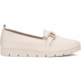 Resim Beety 25by118.2274-5-a Kadın Hakiki Deri Casual Ayakkabı Bej Bej 