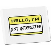 Resim Panorama Ajans Hello I'm Not Interested Sarı Tasarım Mouse Pad 