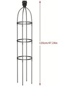 Resim Willowhaven Vintage Avrupa Tasarımı 47.24inch Siyah Bitlik Kafesi Gül Ve Tırmanıcı Bitkiler İçin 