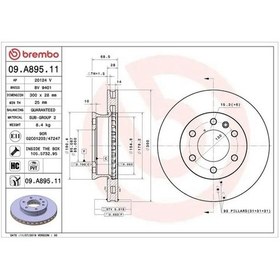 Resim Mercedes Sprinter 213 Cdi Fren Diski On 2007-2011 Brembo 09a89511 2adettir 