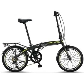 Resim Ümit 2036 Foldıng Katlanır Bisiklet V 20 Jant 6 Vites Black Antracite Gold 