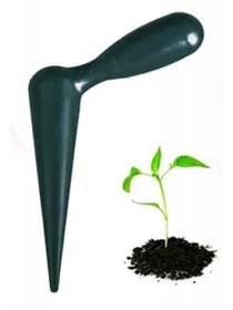 Resim markentegra Ergonomik Plastik Fide Dikme Aparatı, Yeşil Fidan Aleti 