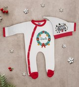 Resim BK Gift Kişiye Özel Yılbaşı Temalı Tulum Zıbın ve Kukuletalı Şapka Seti-8 