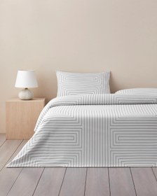 Resim English Home Endless Journey Pamuklu Nevresim Seti 200x220 cm Taş Rengi 