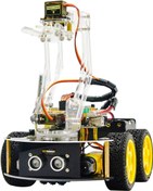 Resim Keyestudio 4WD Mekanik Kollu Arduino Robot Araba Yapma Seti 
