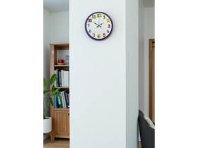 Resim Ototechparca 36 cm Mor Çocuk Odası Duvar Saati 