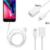 Resim Techmaster Apple Iphone Lightning Uzatma Kablosu 1 Metre 