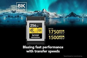 Resim Lexar Professional GOLD Serisi CFexpress Kart 256 GB, Tip B CF Kart, 1750 MB/s'ye kadar Okuma, PCIe 3.0 ve NVMe Alma, Profesyonel Fotoğrafçılar, Kameramanlar için Bellek Kartı (LCXEXPR256G-RNENG) 