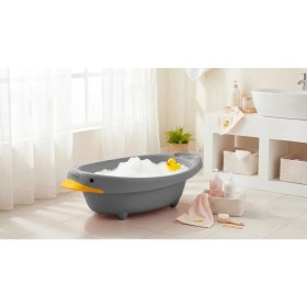 Resim Babyjem Neşeli Ördek Bebek Banyo Küveti Soft Gri 