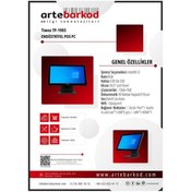 Resim Tiwox 18.5" Dokunmatik TP-1903 CORE i3 3. Nesil 8GB RAM- 128GB SSD- FDOS- POS PC 