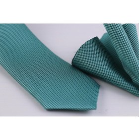 Resim Demfashion Özel Desenli Kravat Mendil Seti - Yeşil (533049391) Yeşil 