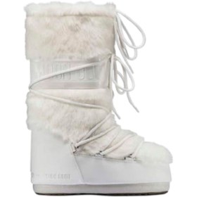 Resim Moon Boot Mb Icon Faux Fur Kadın Beyaz Kar Botu 