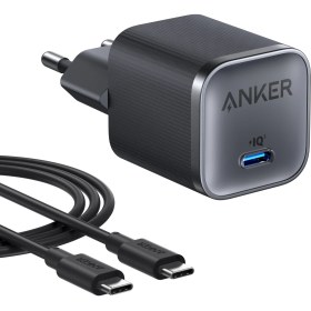 Resim Anker Nano 45W (1,8m Usb-C Kablo Dahil) Şarj Cihazı Siyah - B2692 
