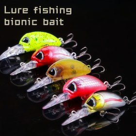 Resim 1 adet 4g Mikro Uzun Dil Minnow - Tam Yüzeyde Yüzen Minnow - Salıncak Çoklu Bölümlü Balıkçılık Tavsiyesi Sert Yem, Bass, Salmon, Tatlı Su ve Tuzlu Su için Uygun 