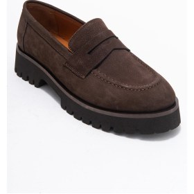 Resim Luvishoes Luvi Shoes Vıonel Kahverengi Nubuk Hakiki Deri Kadın Loafer Ayakkabı Kahverengi 