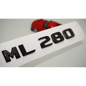 Resim ML 280 Bagaj Parlak Siyah ABS 3M 3D Yazı Logo 