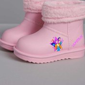 Resim KİCKSPRİNT pembe huntraxx baskılı kürklü yağmur botu 