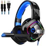 Resim Nintendo Anahtarı Dizüstü Ps5 Için 3.5mm Gaming Kulaklıklar (Mavi ve Rgb) 