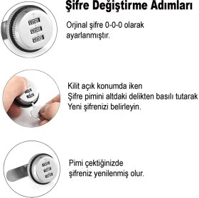 Resim Alet Çantam Şifreli Kilit Mobilya Çelik Dolap Soyunma Dolabı Çekmece Kilidi 