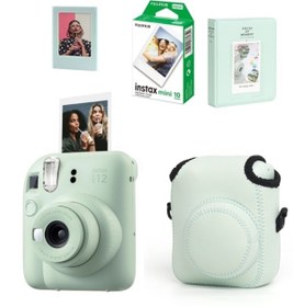 Resim Fujifilm Instax Mini 12 Fotoğraf Makinesi-10lu Film- Elastic Kılıf-64lü Albüm ve Mıknatıslı Çerçeve Seti 2 