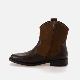 Resim Rouge Kadın Western Bot 2026 Kahve Süet 