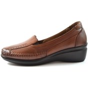 Resim Forex 01010 Taba Deri Ortopedik Günlük Anne Kadın Ayakkabı Taba 