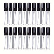 Resim 20 adet + 4 Aksesuar 5ml Mini Parfüm Sprey Cam Şişe, 20 Sprey Şişesi, 2 Huni, 2 Damlatıcı Dahil, Kozmetik Seyahat Örnek Atomizer Parfüm Şişesi, Oturma Odası Ev Yatak Odası Banyo Ev Dekorasyonu, Seyahat Malzemeleri, Düğün, Parti, Doğum Günü, Erkek Hediyeleri, Anne Baba Arkadaşlar, Yeni Yıl, Aksesuarlar, İlginç Hediyeler 