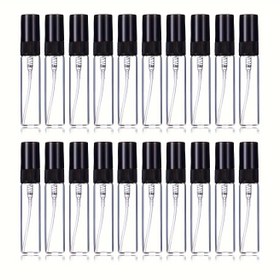 Resim 20 adet + 4 Aksesuar 5ml Mini Parfüm Sprey Cam Şişe, 20 Sprey Şişesi, 2 Huni, 2 Damlatıcı Dahil, Kozmetik Seyahat Örnek Atomizer Parfüm Şişesi, Oturma Odası Ev Yatak Odası Banyo Ev Dekorasyonu, Seyahat Malzemeleri, Düğün, Parti, Doğum Günü, Erkek Hediyeleri, Anne Baba Arkadaşlar, Yeni Yıl, Aksesuarlar, İlginç Hediyeler 