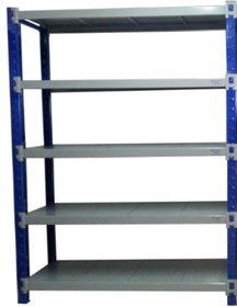 Resim Mekoraf Depo Raf 5 Katlı 2 Metre Boy 60 Cm Derinlik 165cm En 