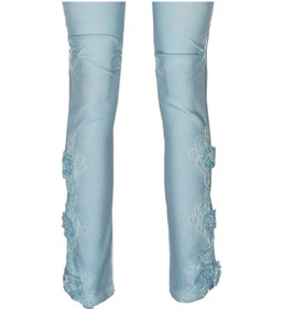 Resim BULALGİY Kadın Açık Mavi Skinny Dantel Pantolon - BGA168728 