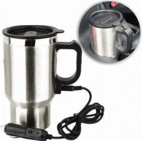 Resim Araç Içi Su Isıtıcı Termos Kupa Bardak 