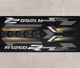 Resim R1250 R İçin Tasarlanmış Motosiklet Matı - MM7284 - Ice Grey / Kişiye Özel / 220cm x 100cm 