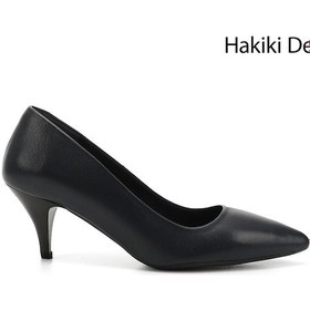 Resim Gönderi R Lacivert Antik Sivri Burun Orta İnce Topuklu Stiletto Lacivert 