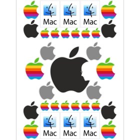 Resim Sticker Market Sticker Seti, Düz Yüzeyler Için A4 Boyutu Çıkartma Etiket Seti 