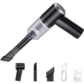 Resim Samdoo Kablosuz El Tipi Araba Süpürgesi 120w 6000pa Güçlü Emiş, 2000mah Şarjlı, Siyah, İklimli, Ev/araba Kullanıma Uygun 