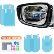 Resim 175mmx200mm- Ayna Pencere Temizle Filmi 2 Adet Yağmur Geçirmez Anti Sis Su Geçirmez Film Dikiz Aynası Filmi Etiket 